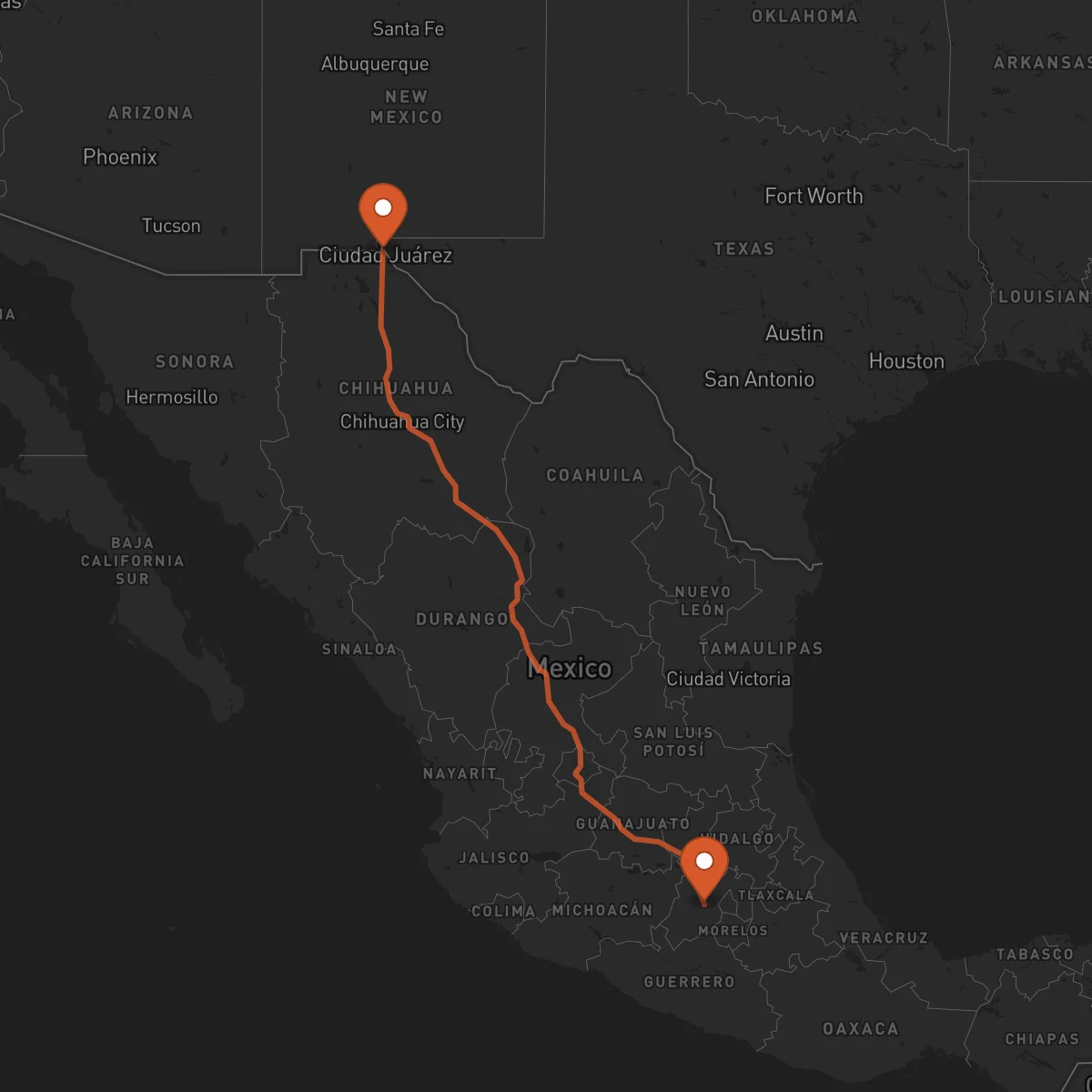 Ruta Toluca - El Paso