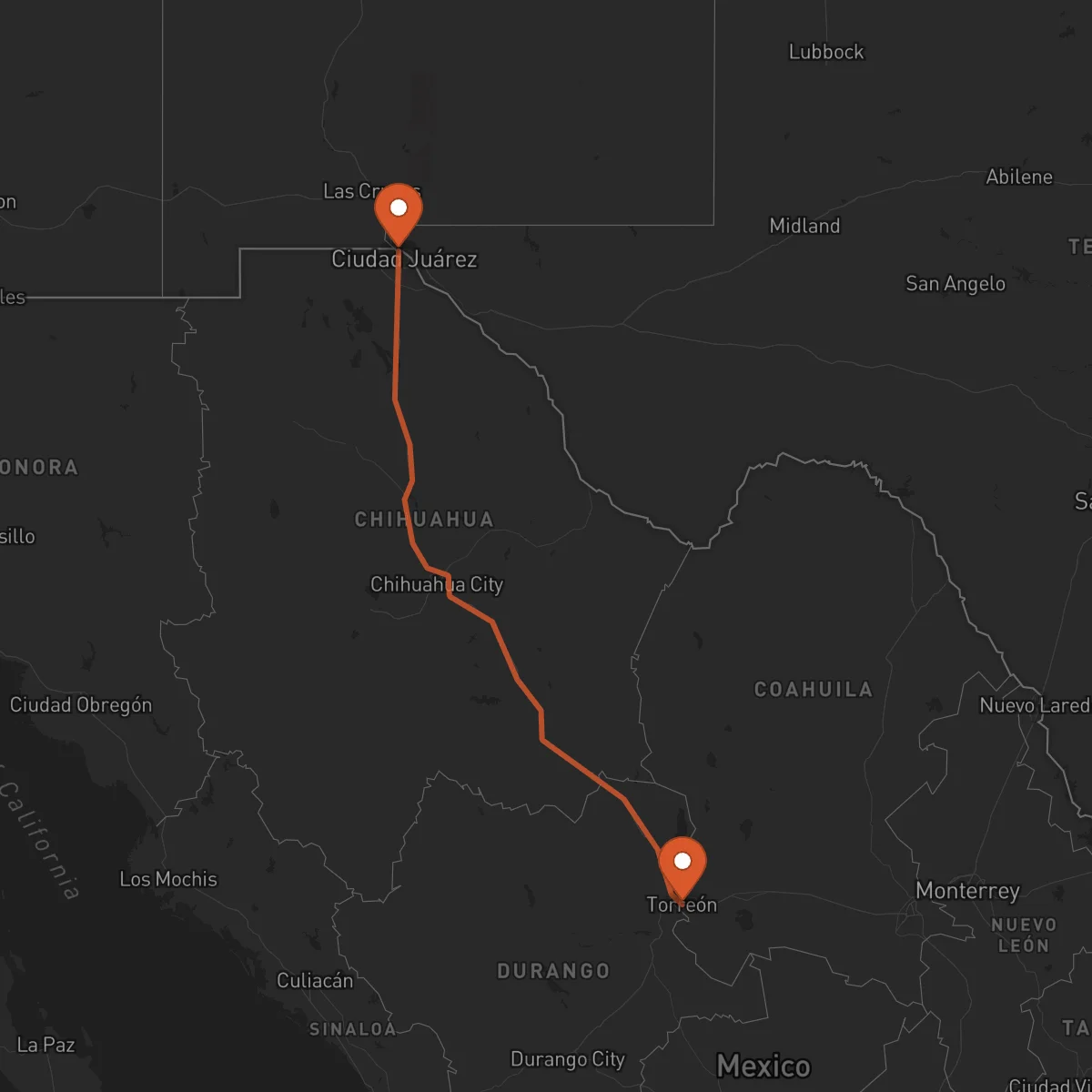 Ruta El Paso - Torreón