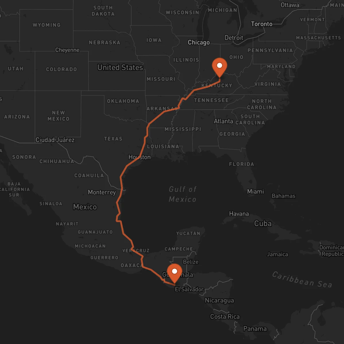 Ruta Frankfort - Escuintla