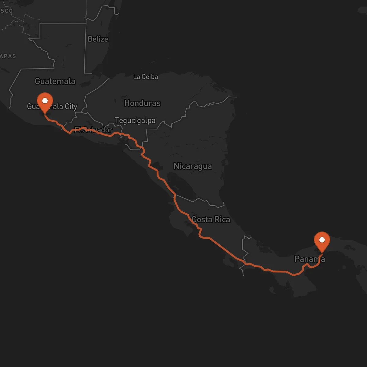 Ruta La Chorrera - Escuintla