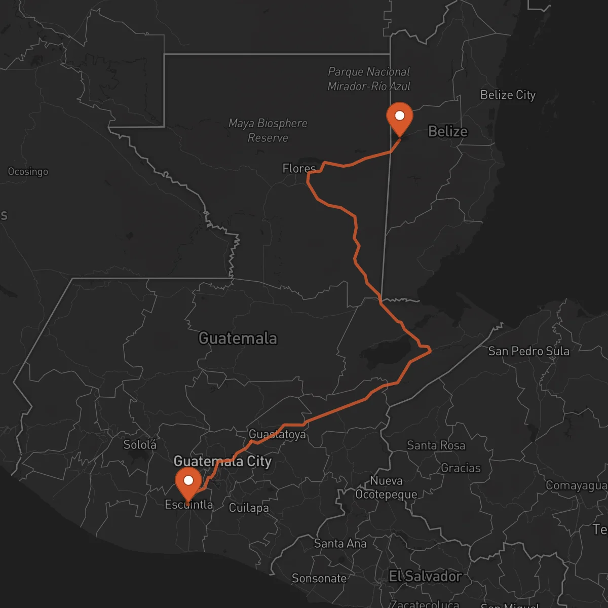 Ruta San Ignacio - Escuintla