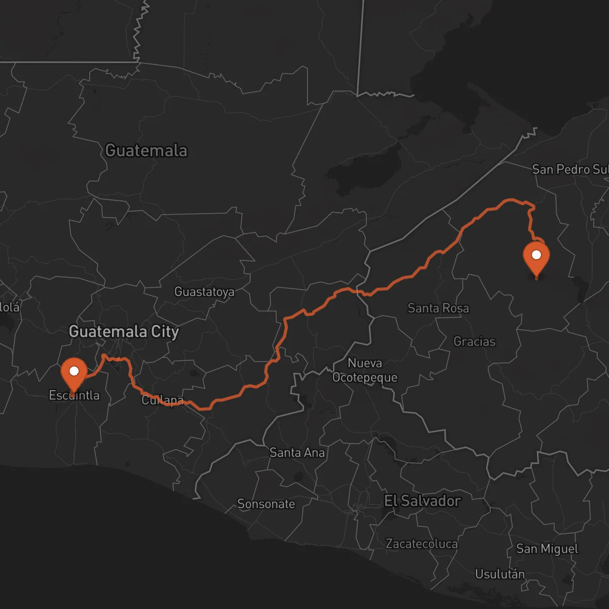 Ruta Santa Bárbara - Escuintla