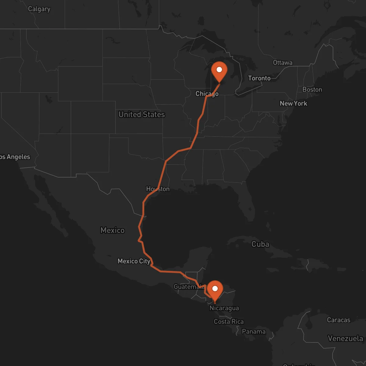 Ruta Estelí - Grand Rapids