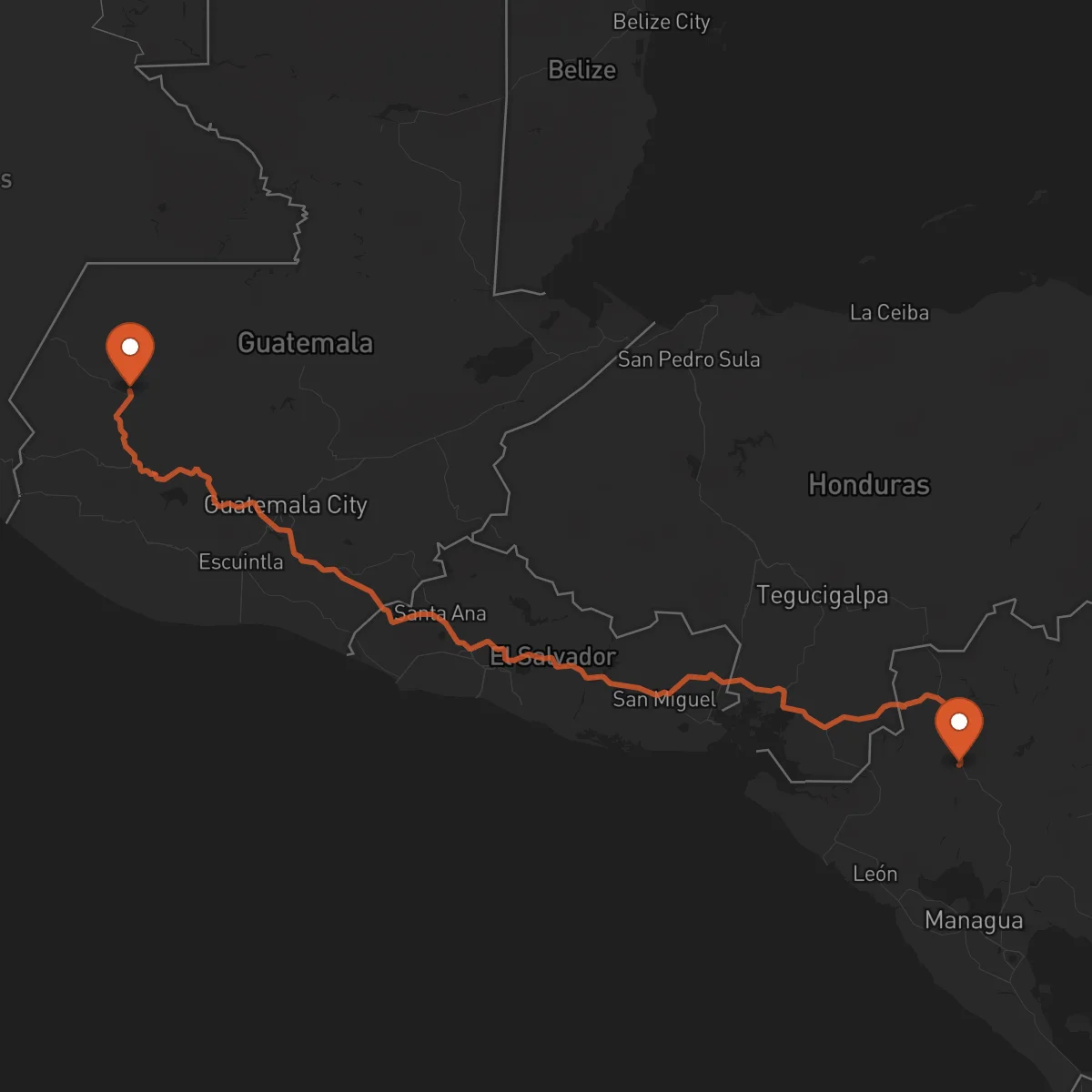 Ruta Estelí - Huehuetenango