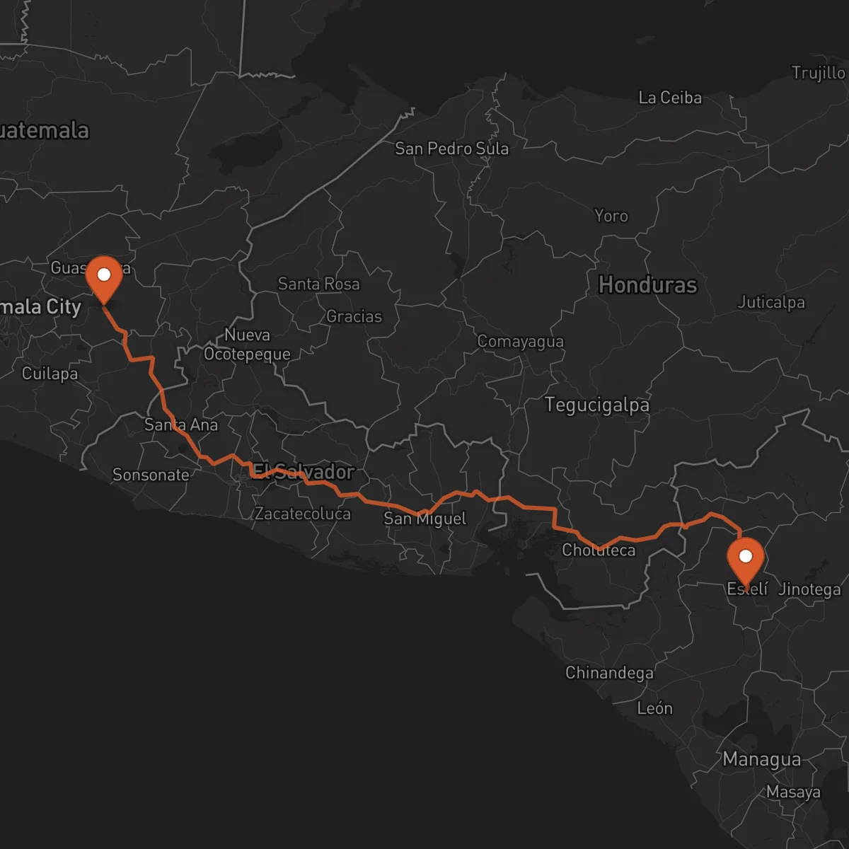 Ruta Estelí - Jalapa
