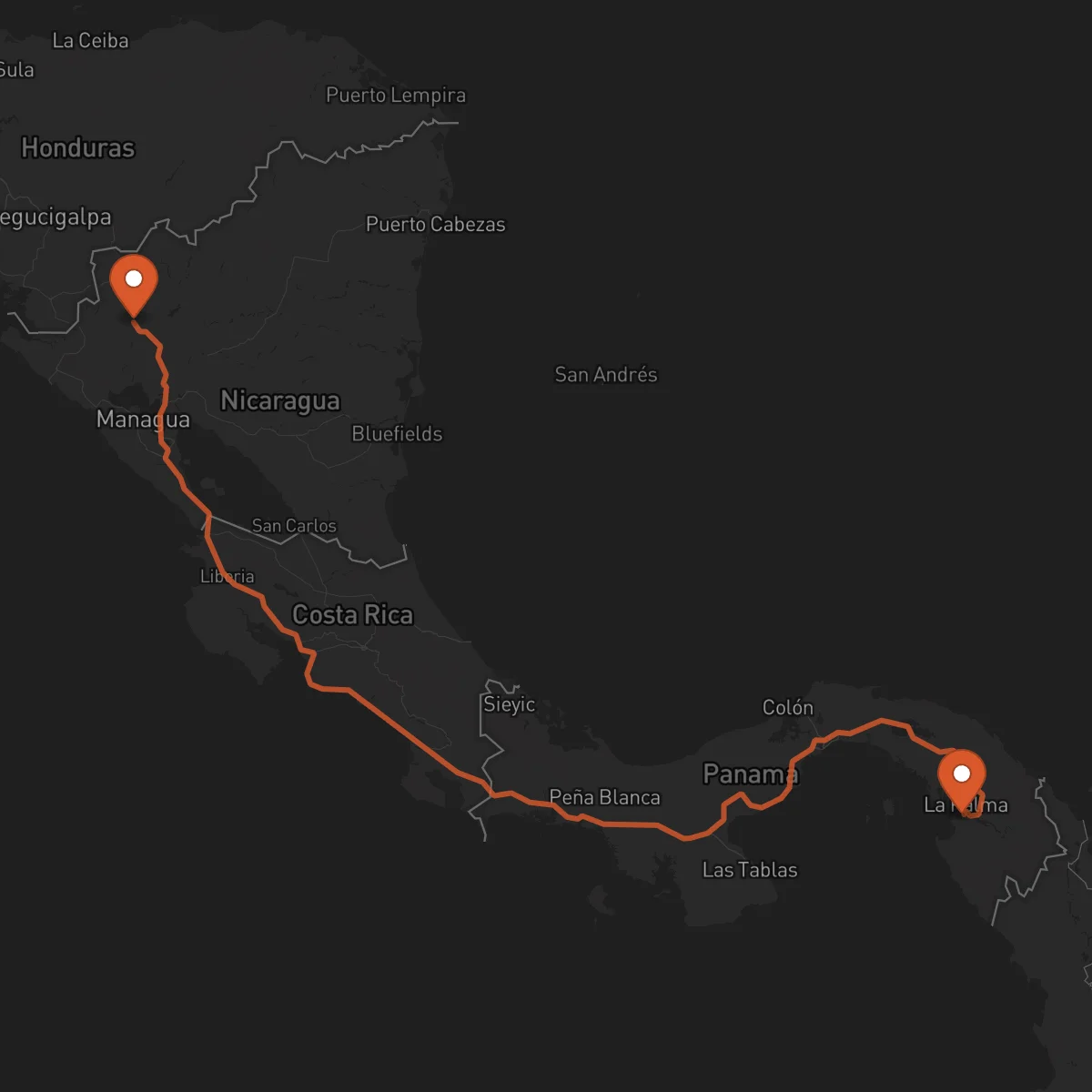 Ruta Estelí - La Palma