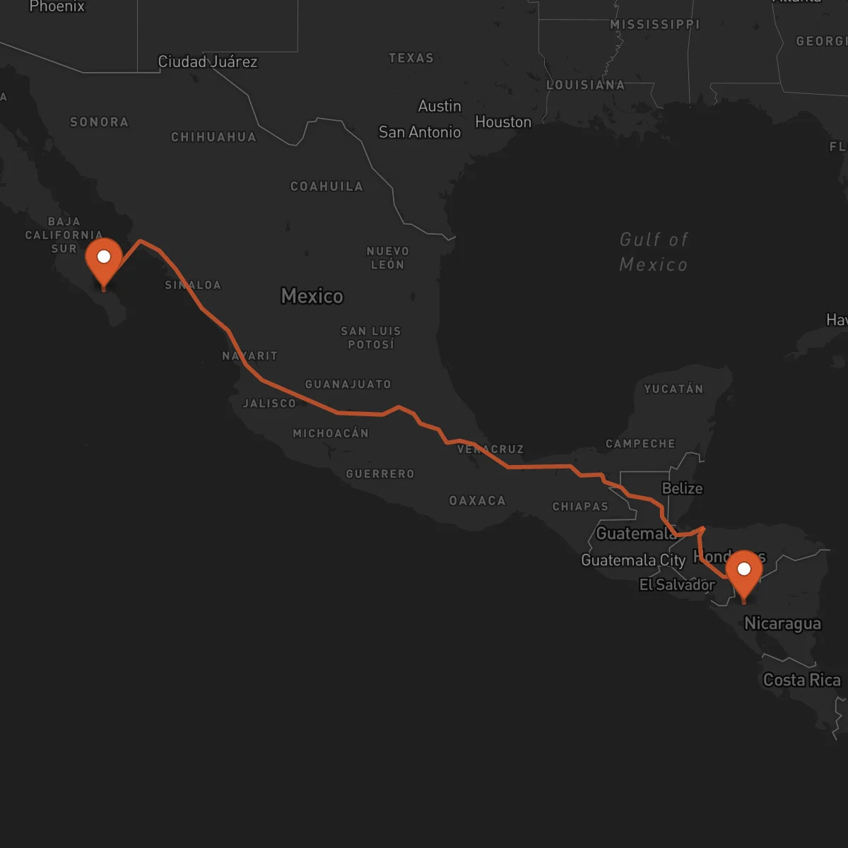 Ruta La Paz - Estelí