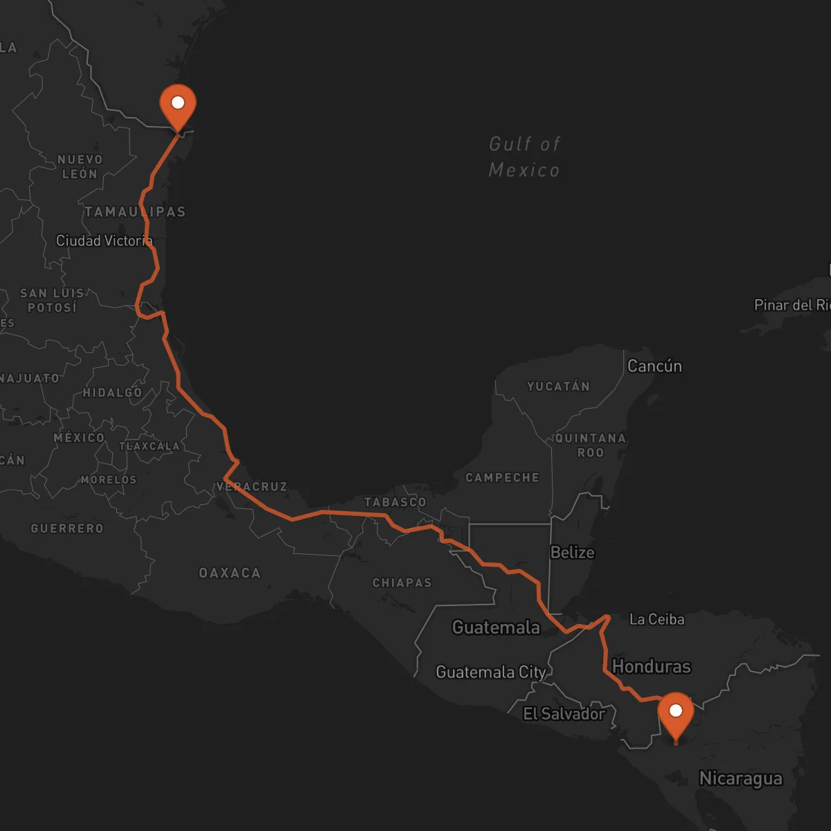 Ruta Estelí - Matamoros