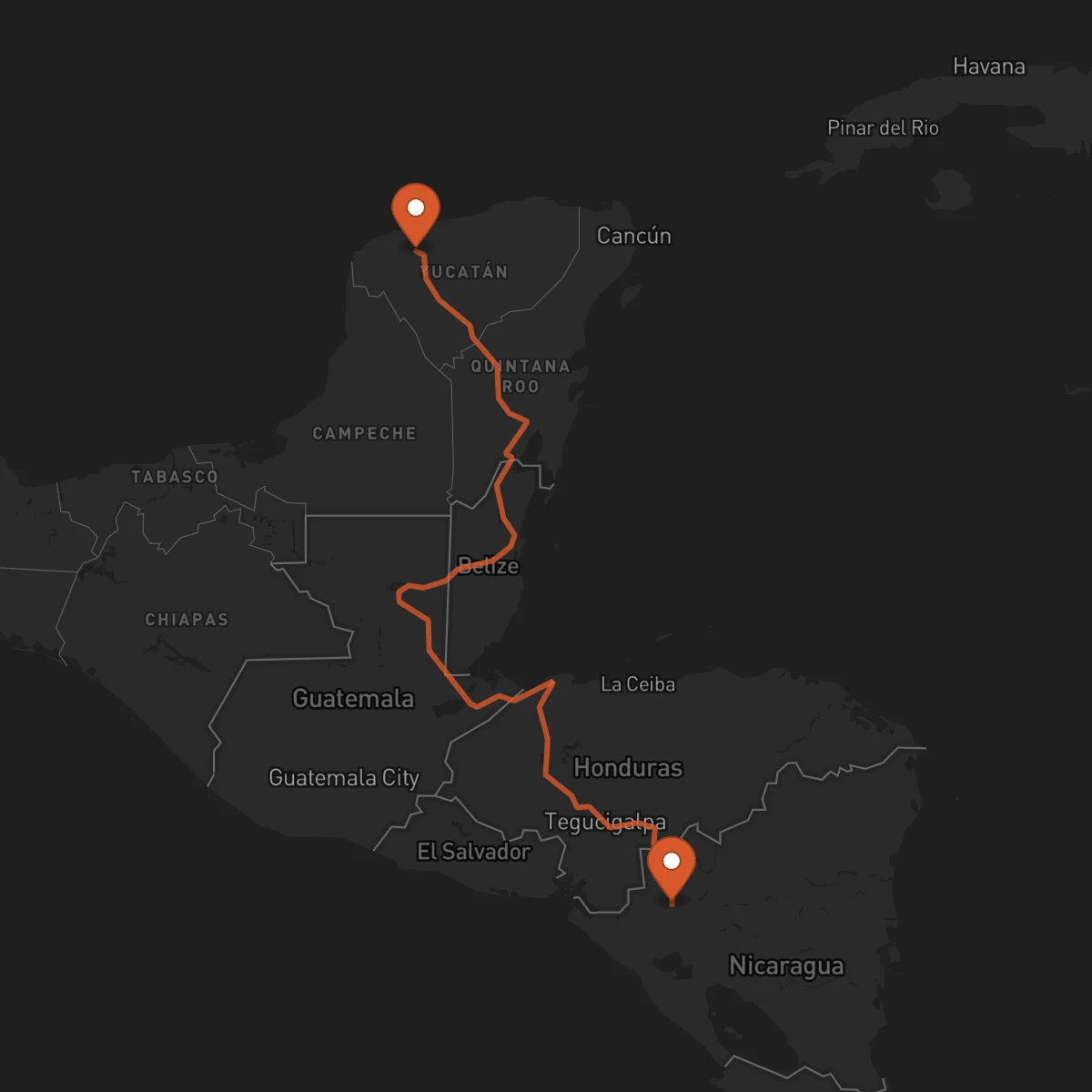 Ruta Estelí - Mérida
