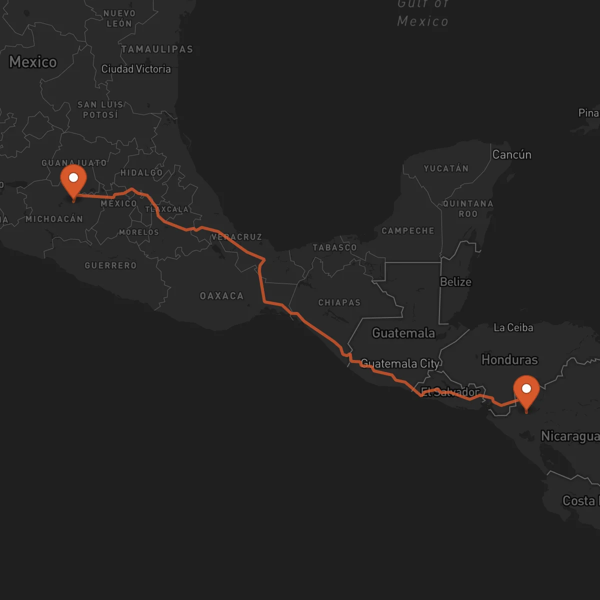 Ruta Estelí - Morelia