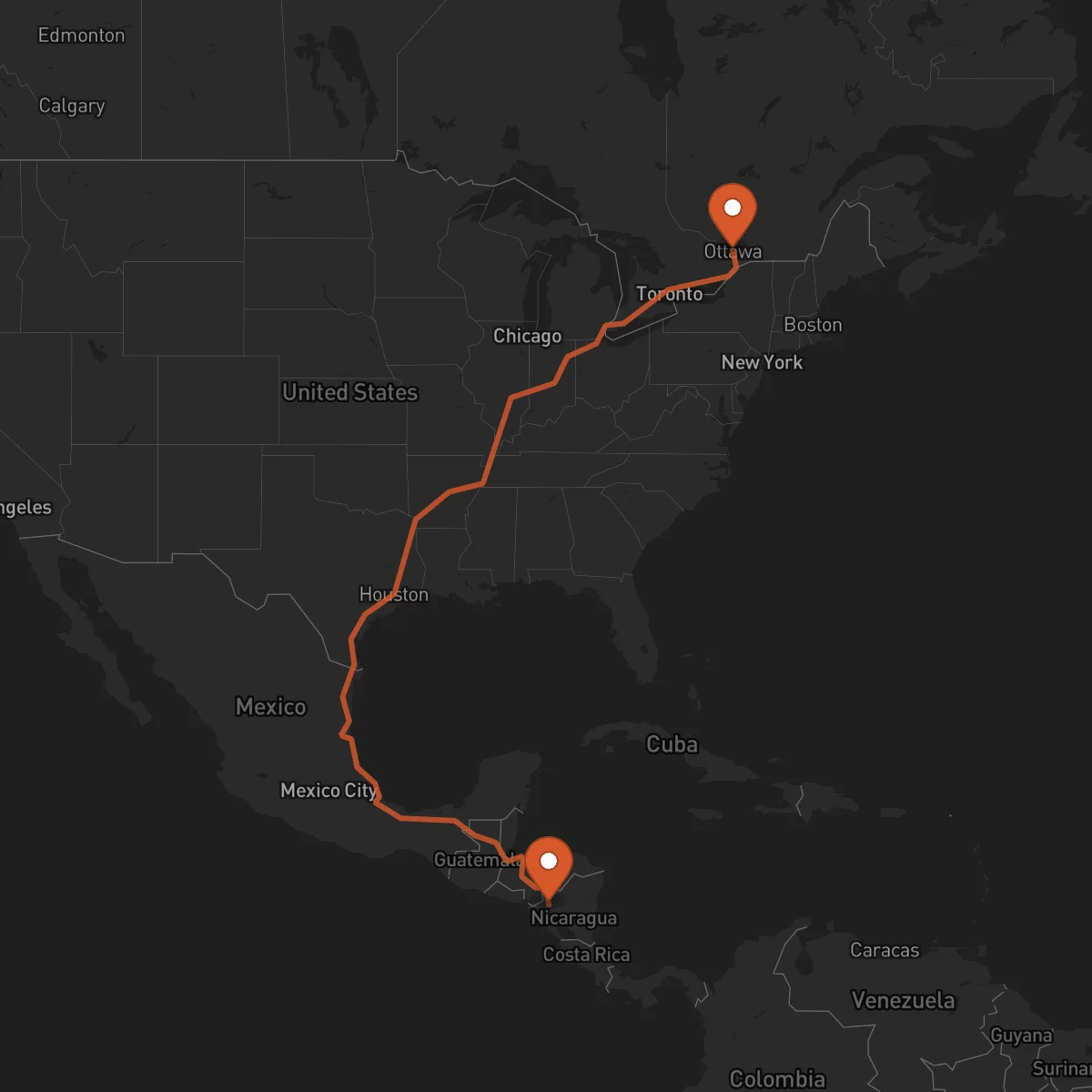 Ruta Ottawa - Estelí