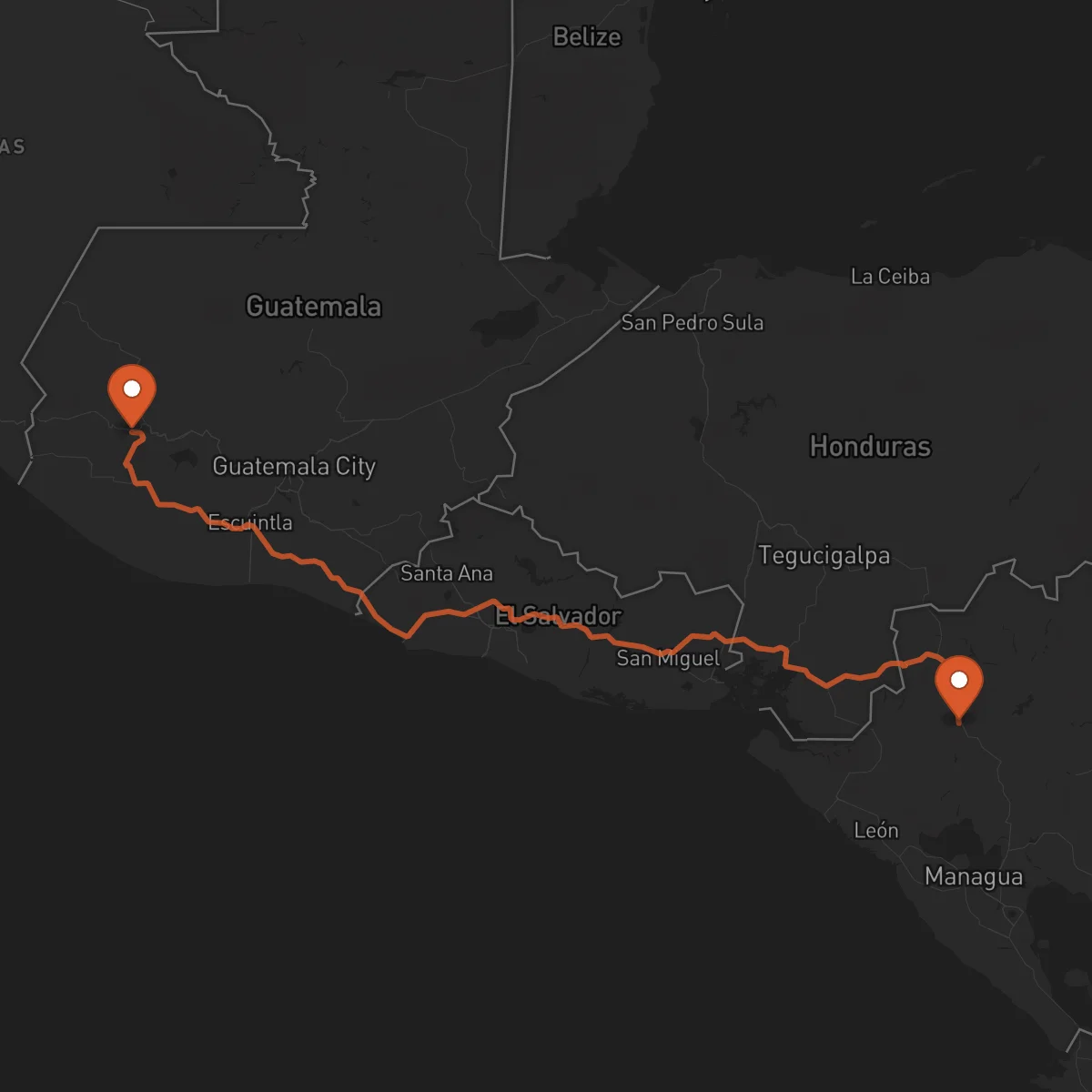 Ruta Quetzaltenango - Estelí