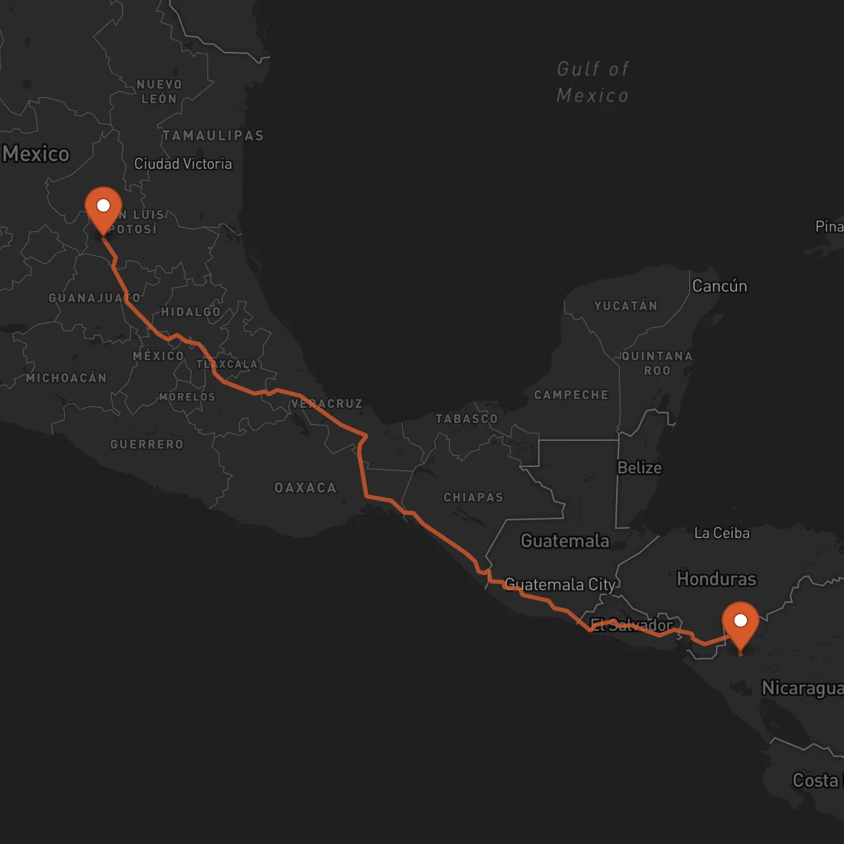 Ruta San Luis Potosí - Estelí