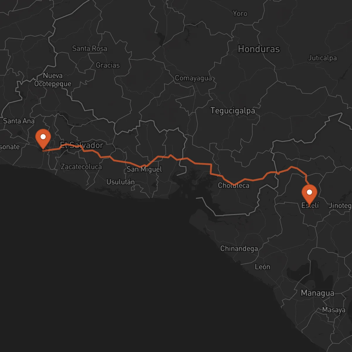 Ruta Estelí - Santa Tecla