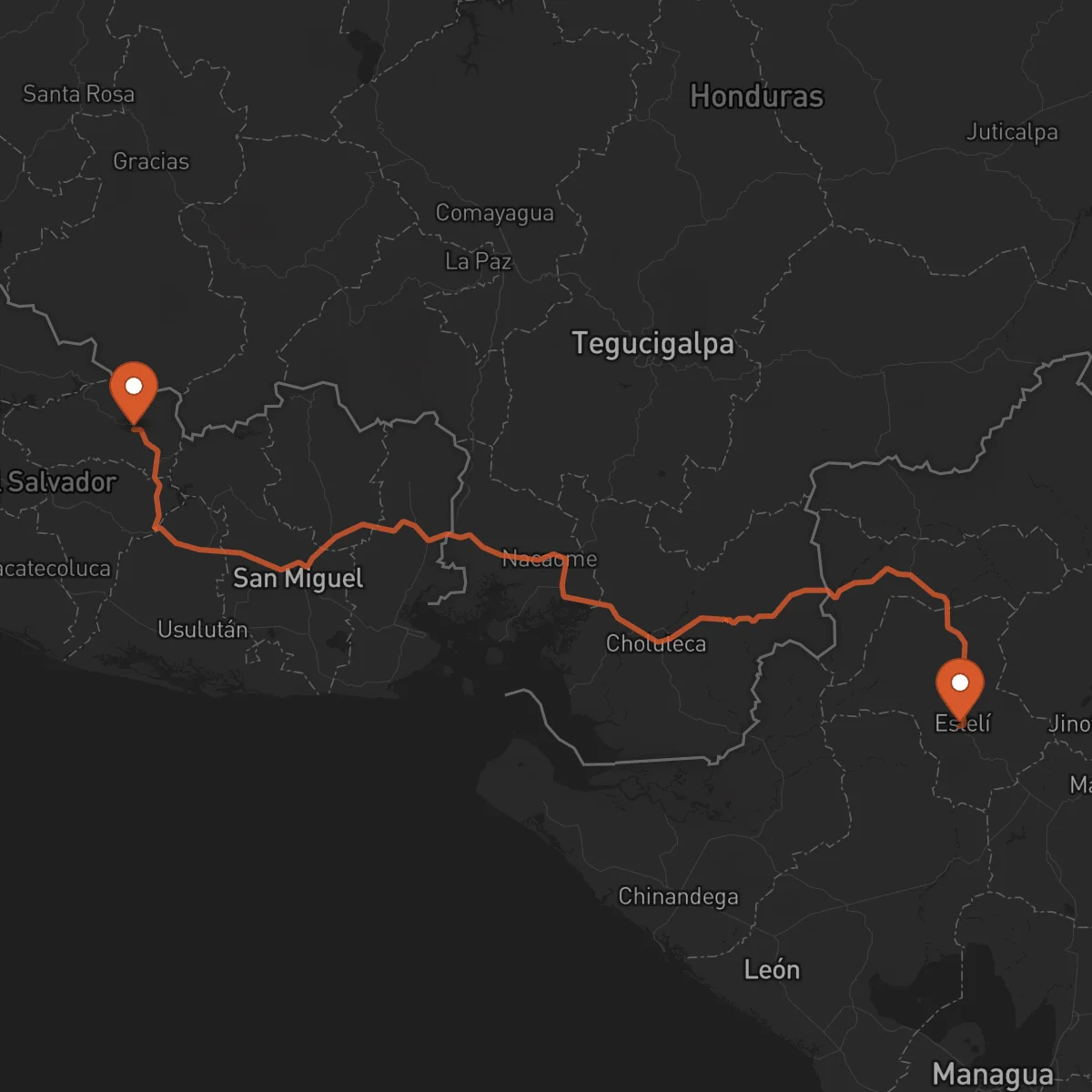 Ruta Sensuntepeque - Estelí