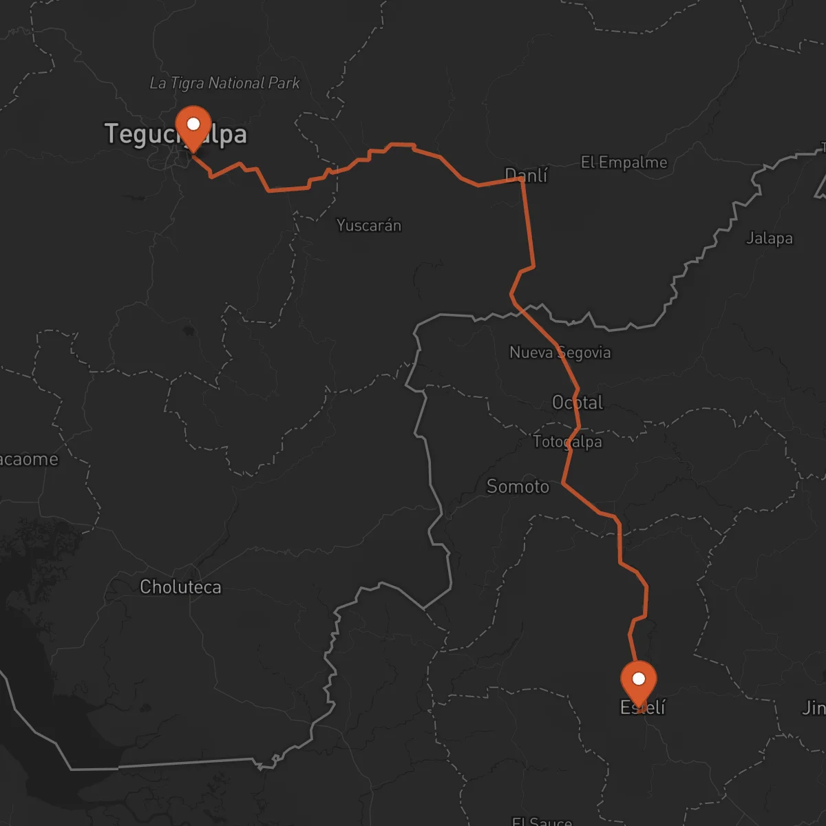 Ruta Estelí - Tegucigalpa
