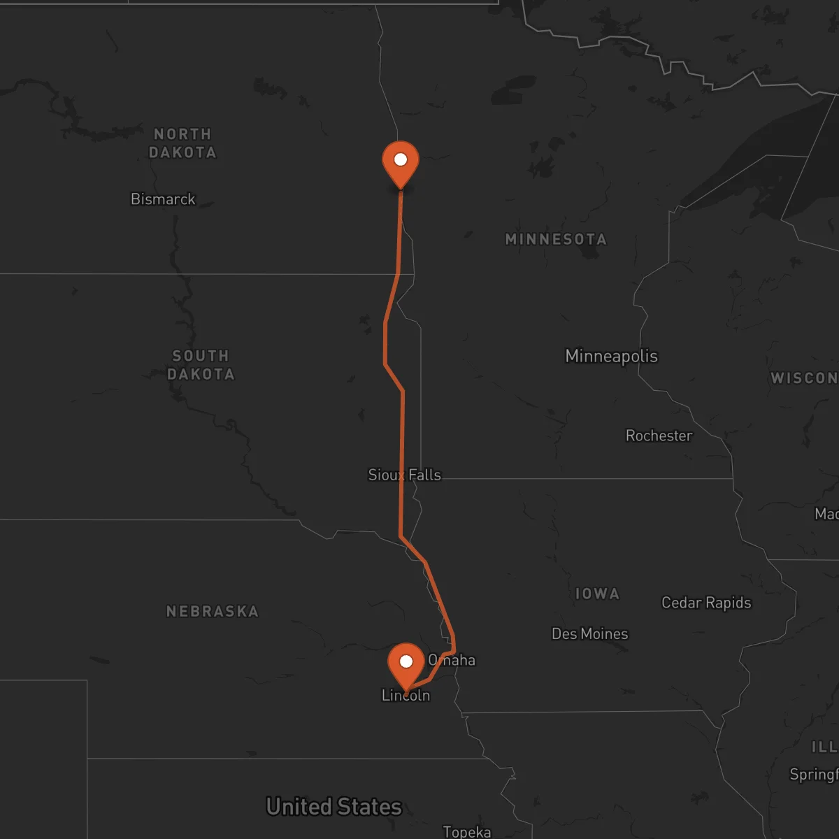 Ruta Lincoln - Fargo