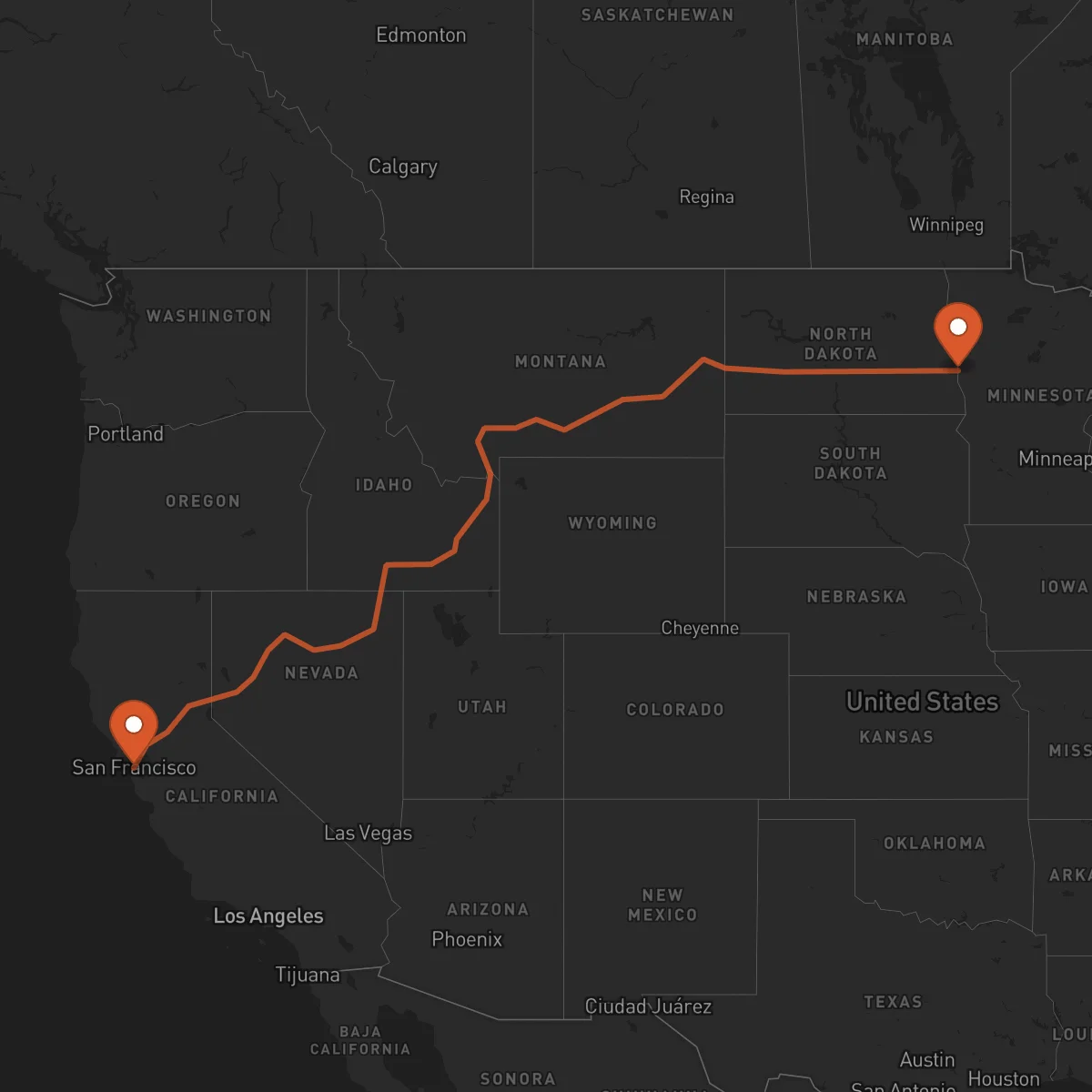 Ruta Fargo - San Francisco