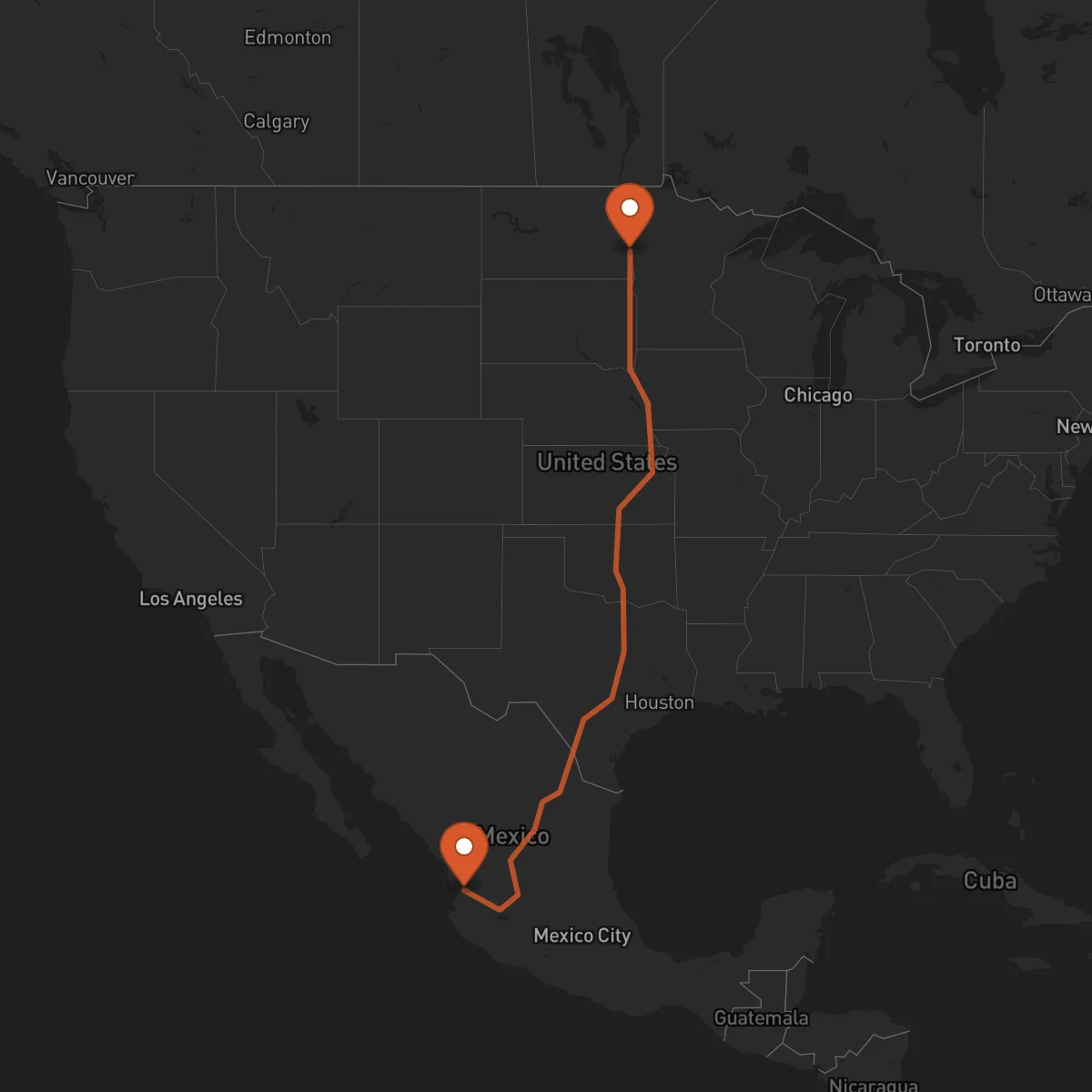 Ruta Tepic - Fargo