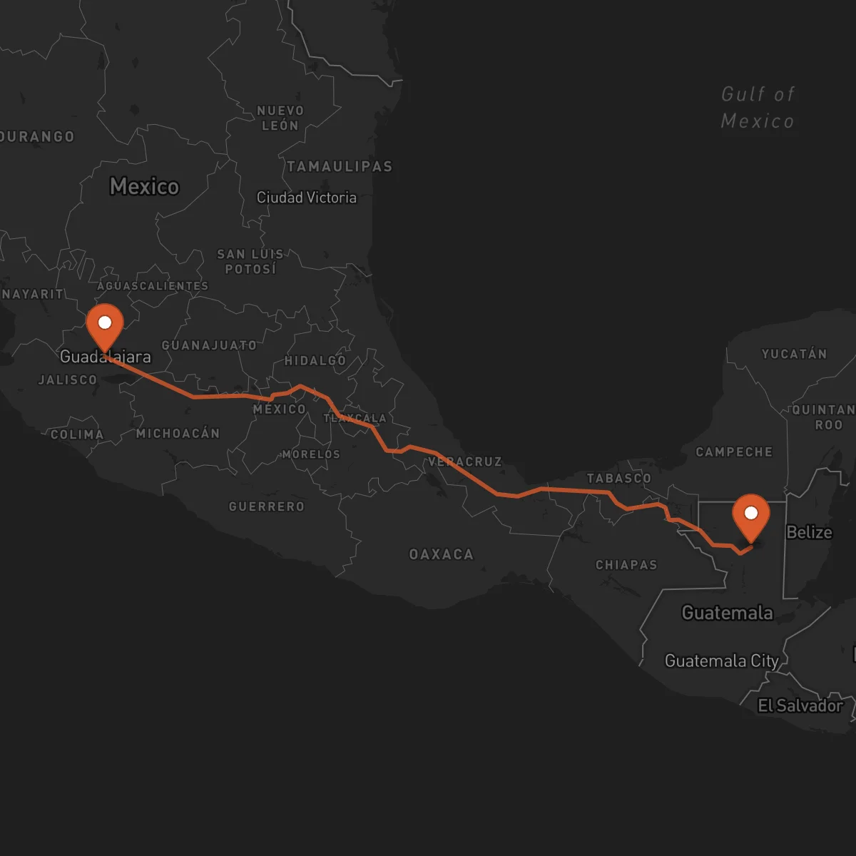 Ruta Guadalajara - Flores