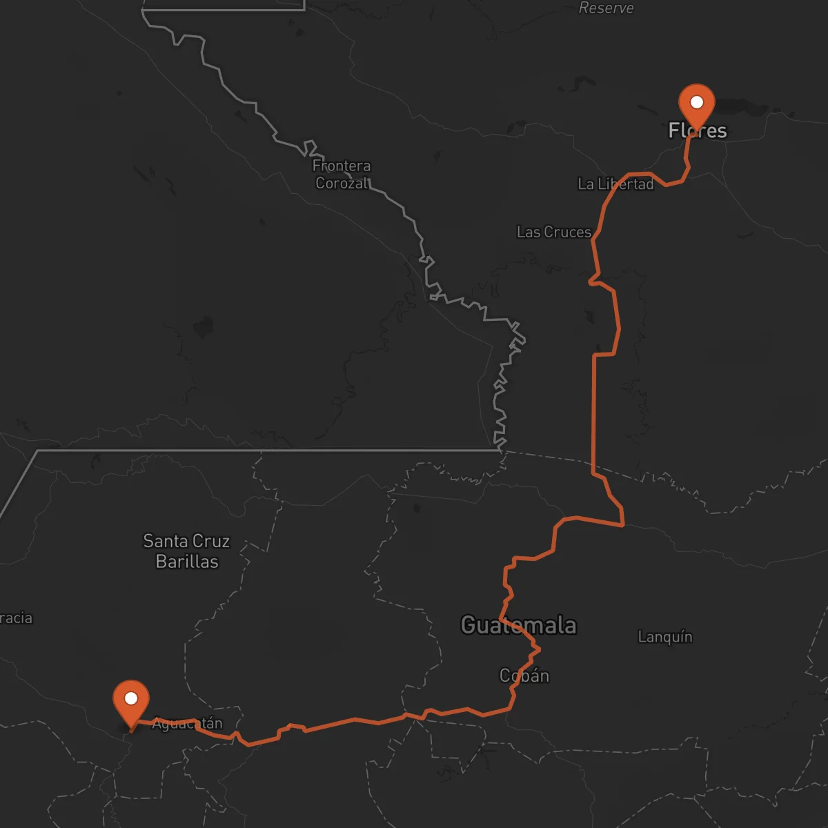 Ruta Huehuetenango - Flores