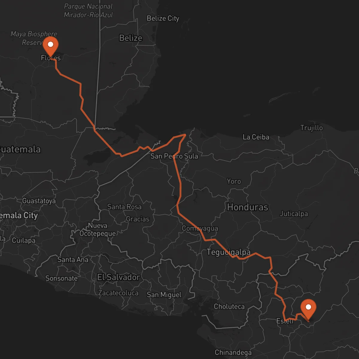 Ruta Flores - Jinotega