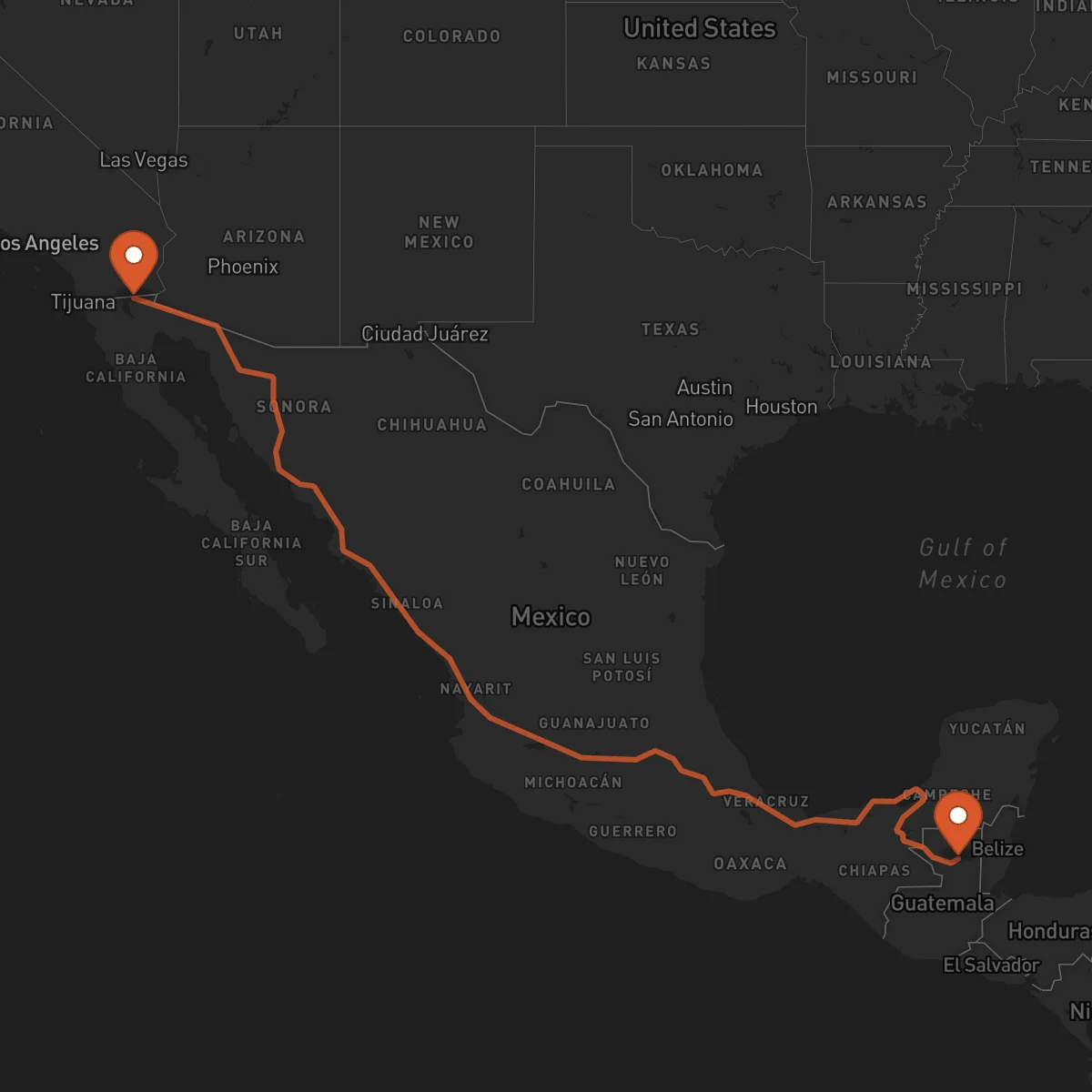 Ruta Flores - Mexicali