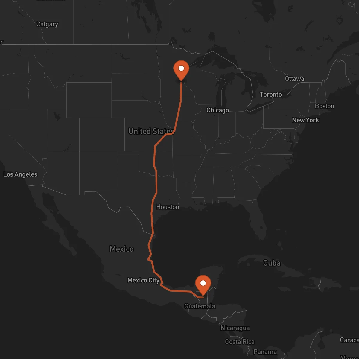 Ruta Minneapolis - Flores