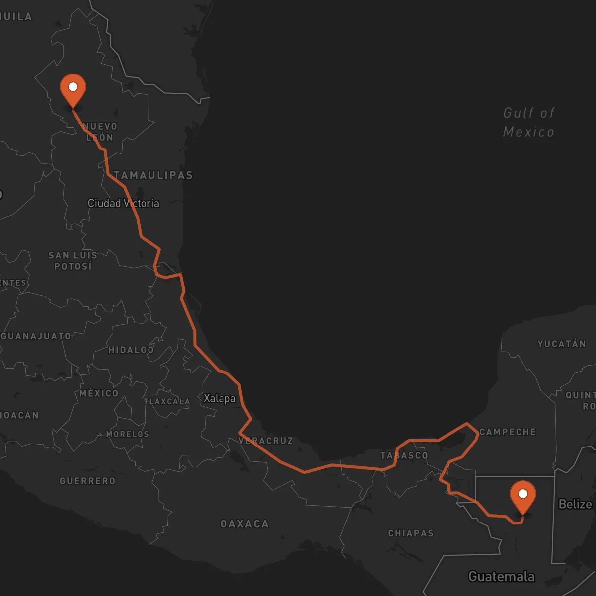Ruta Flores - Monterrey