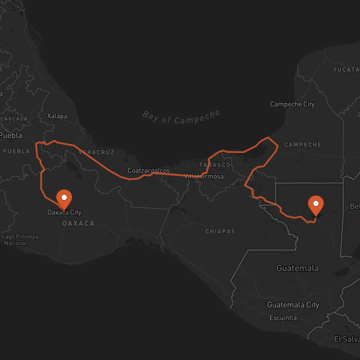 Ruta Flores - Oaxaca de Juárez