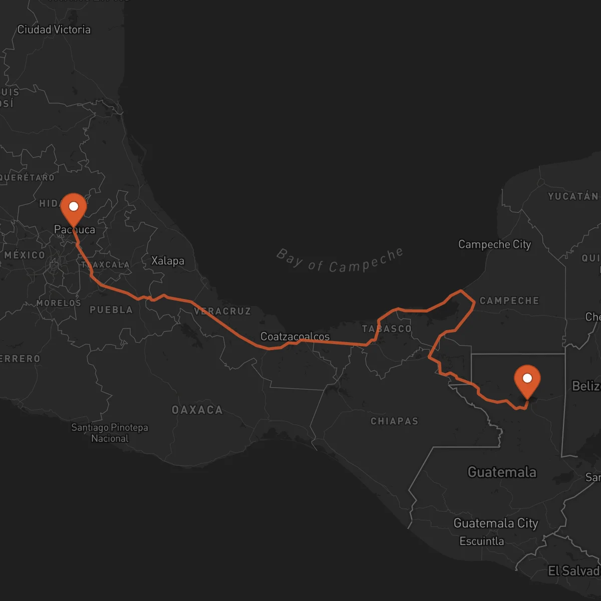 Ruta Pachuca de Soto - Flores