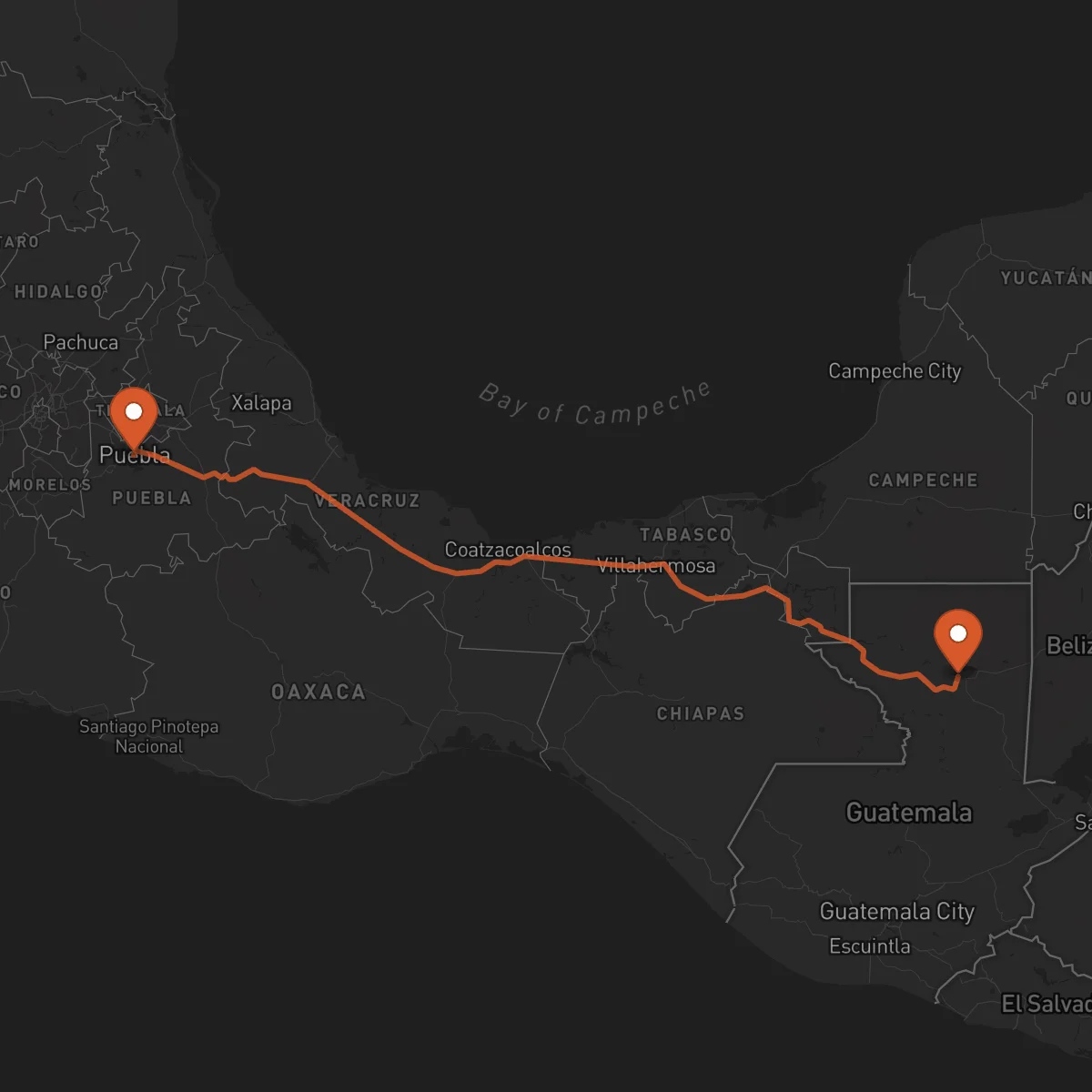 Ruta Puebla de Zaragoza - Flores