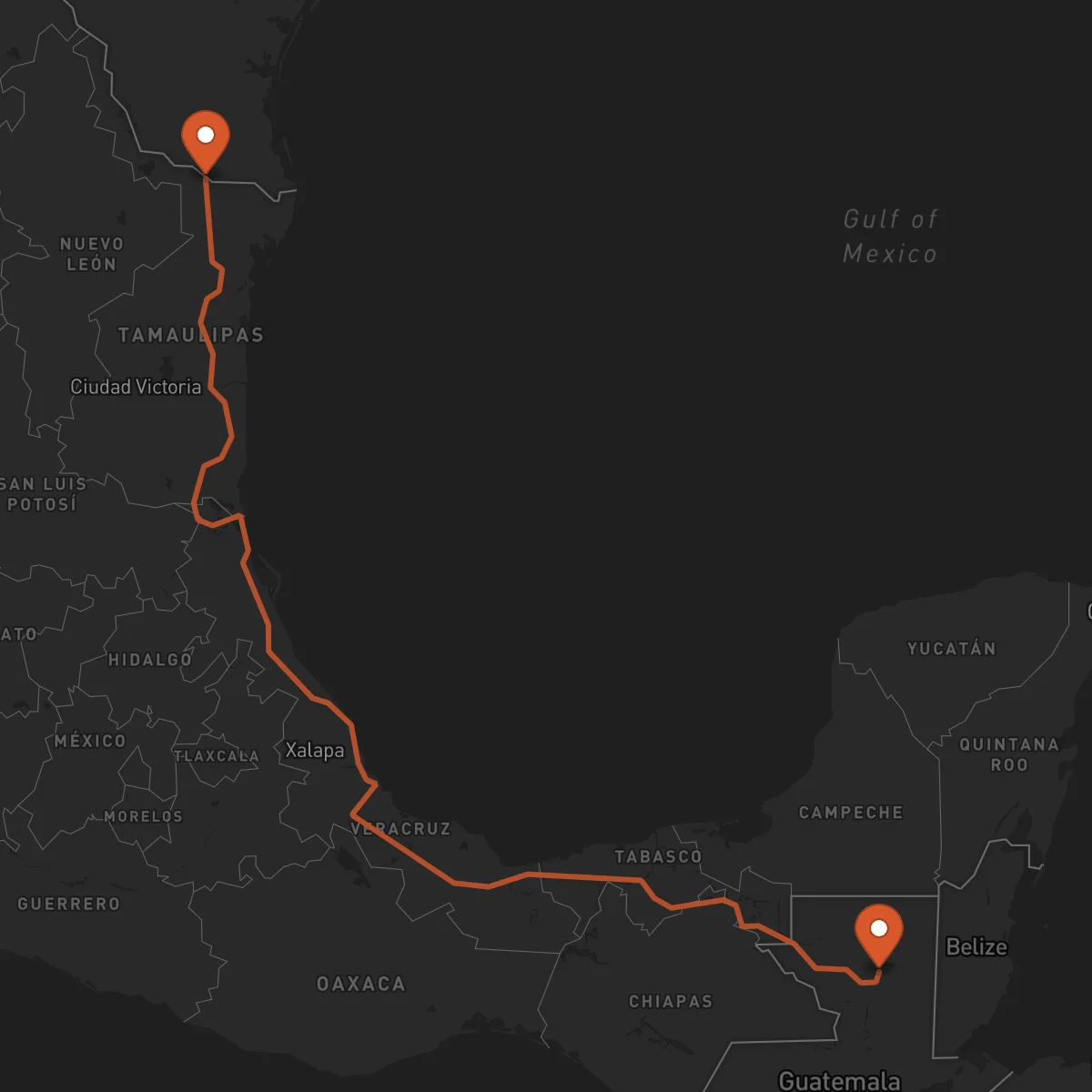 Ruta Flores - Reynosa