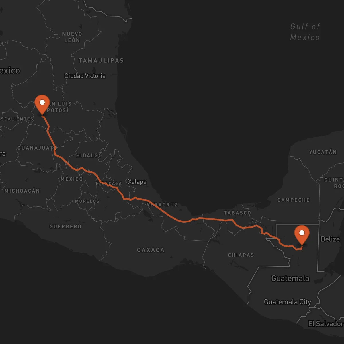 Ruta Flores - San Luis Potosí
