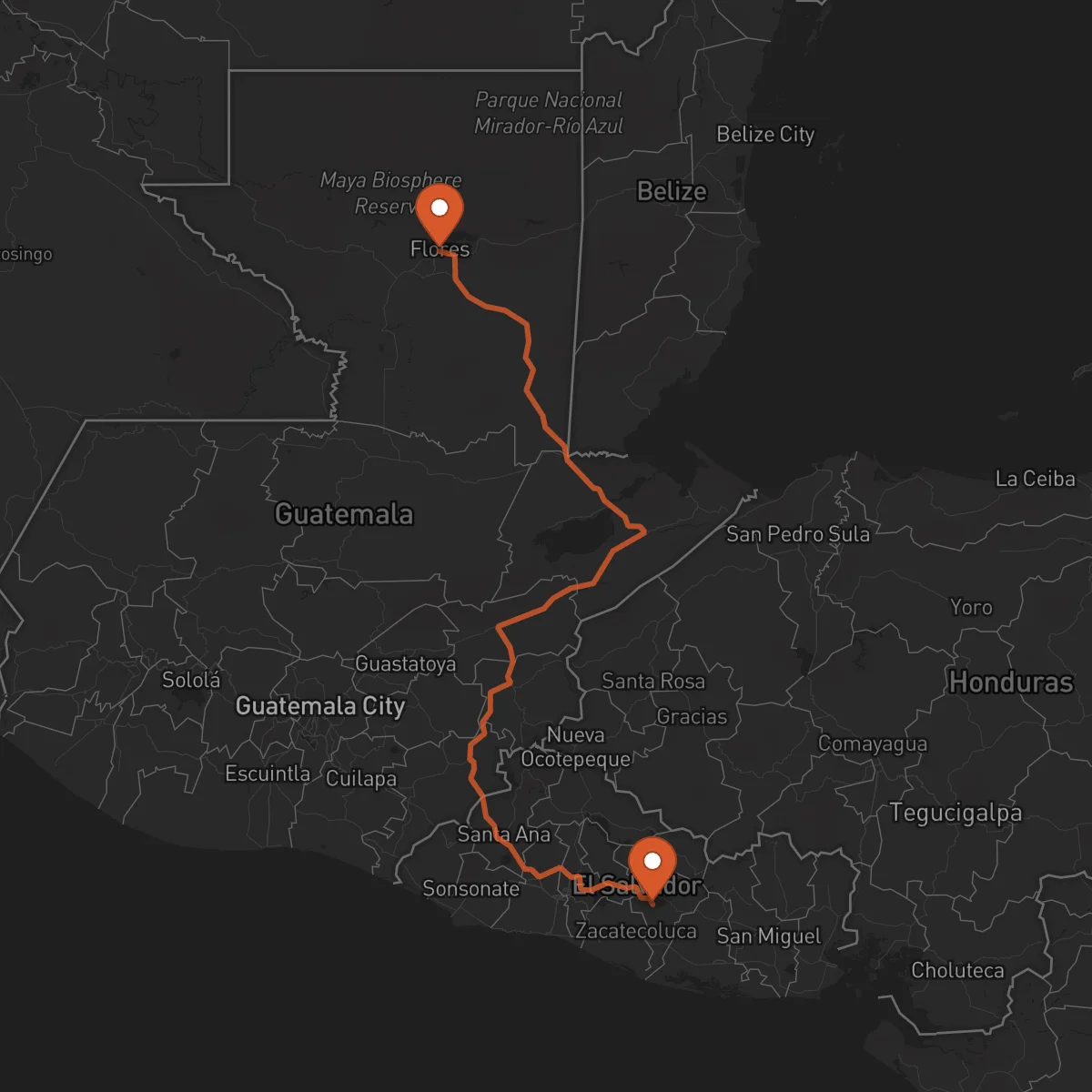 Ruta San Vicente - Flores