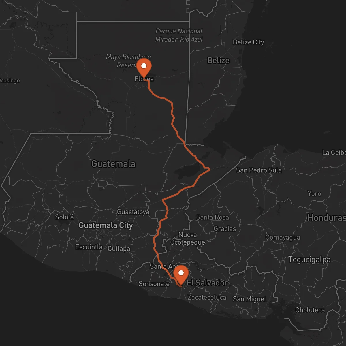 Ruta Flores - Santa Tecla