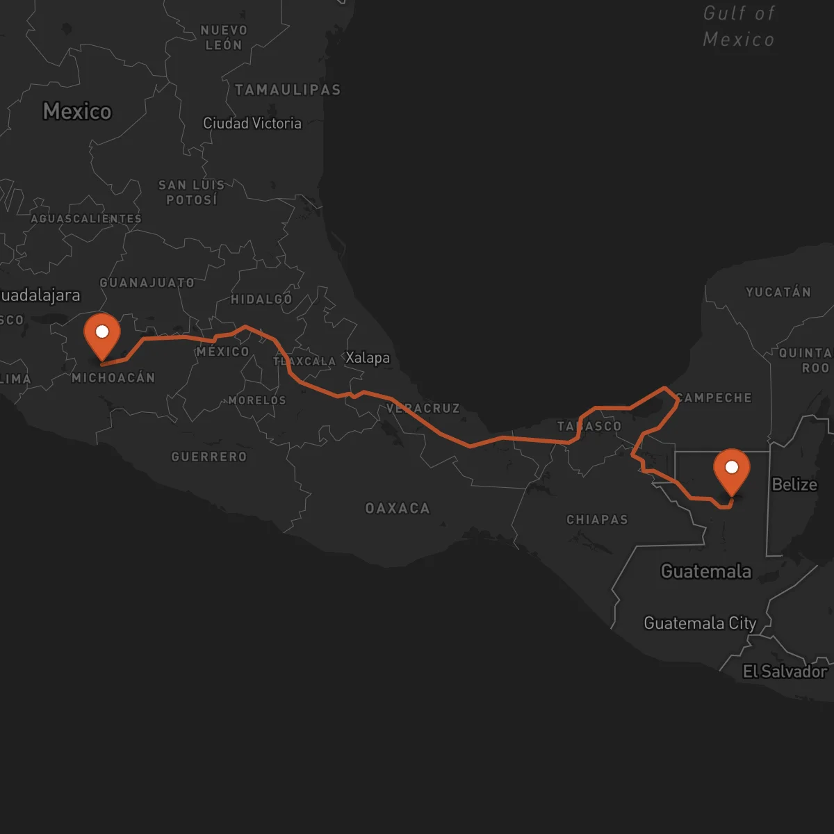 Ruta Flores - Uruapan