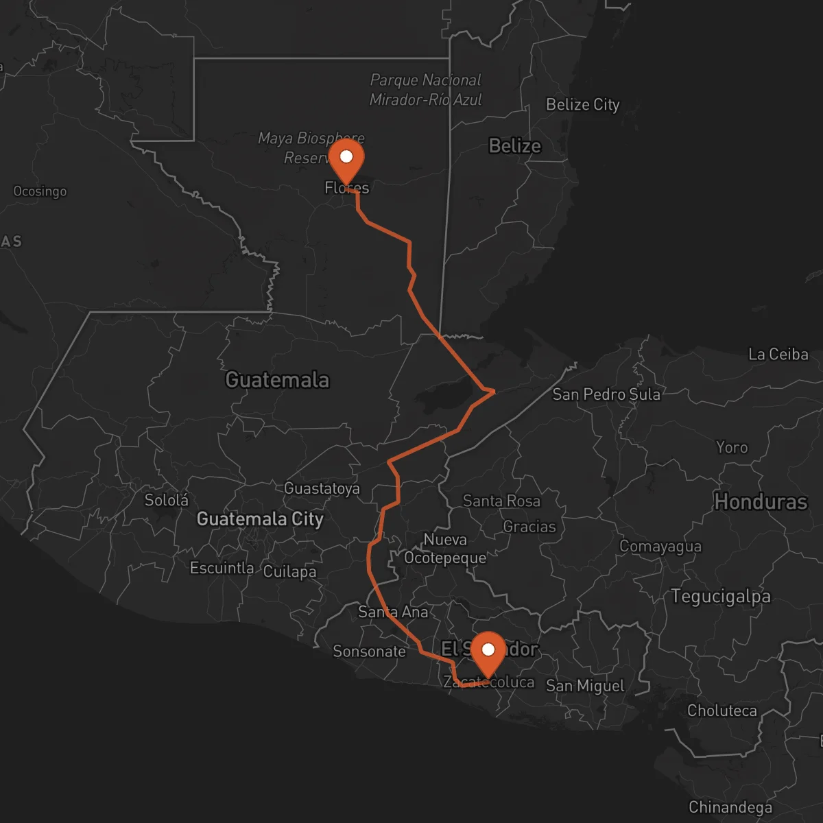 Ruta Flores - Zacatecoluca