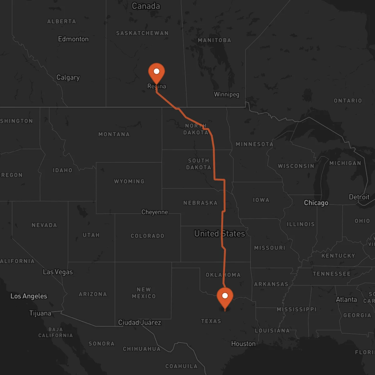 Ruta Regina - Fort Worth