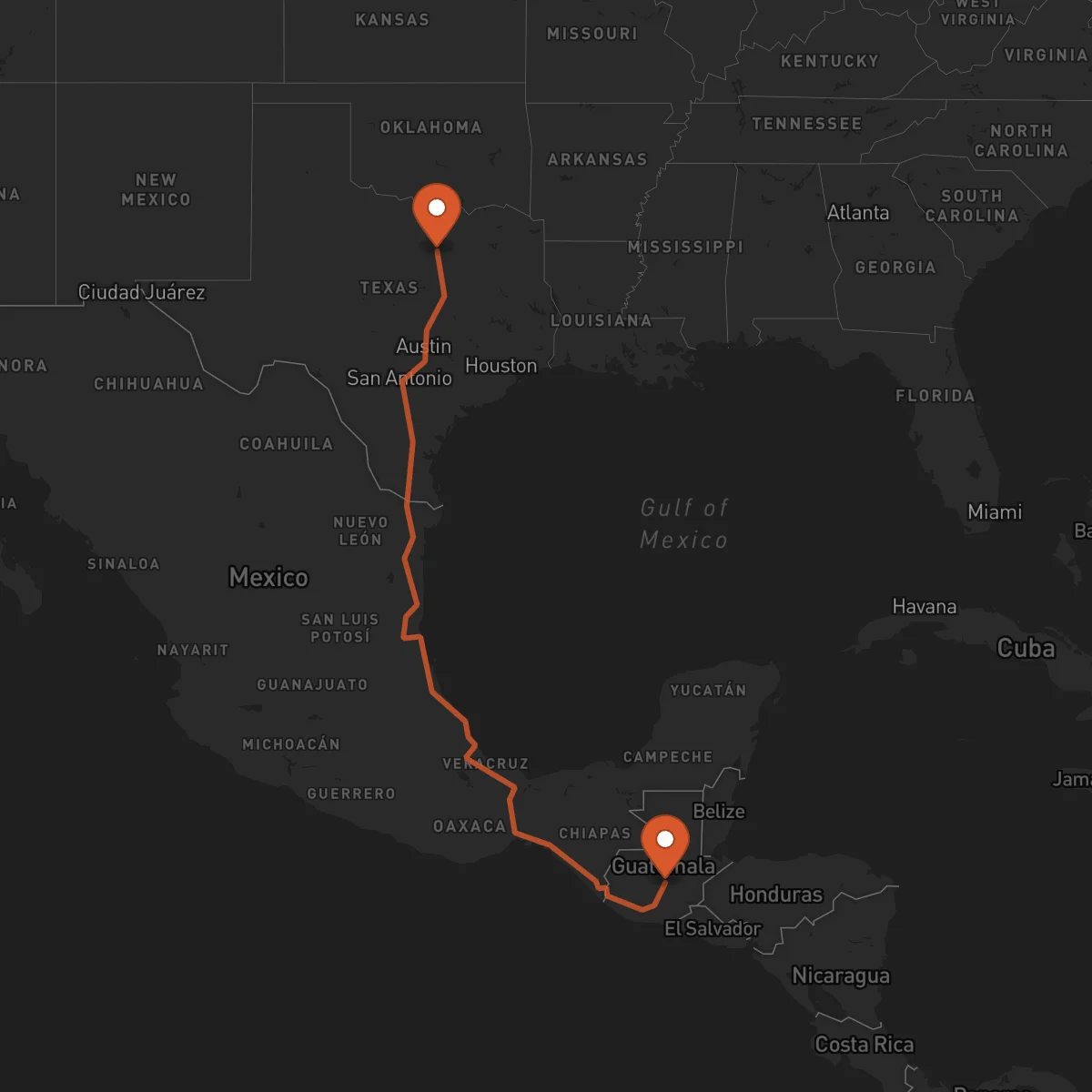 Ruta Salamá - Fort Worth