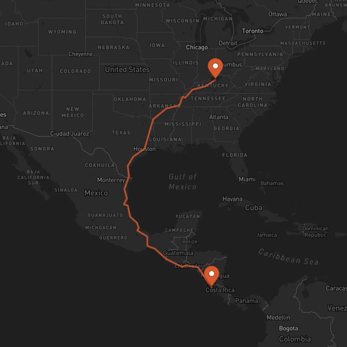 Ruta Frankfort - Liberia
