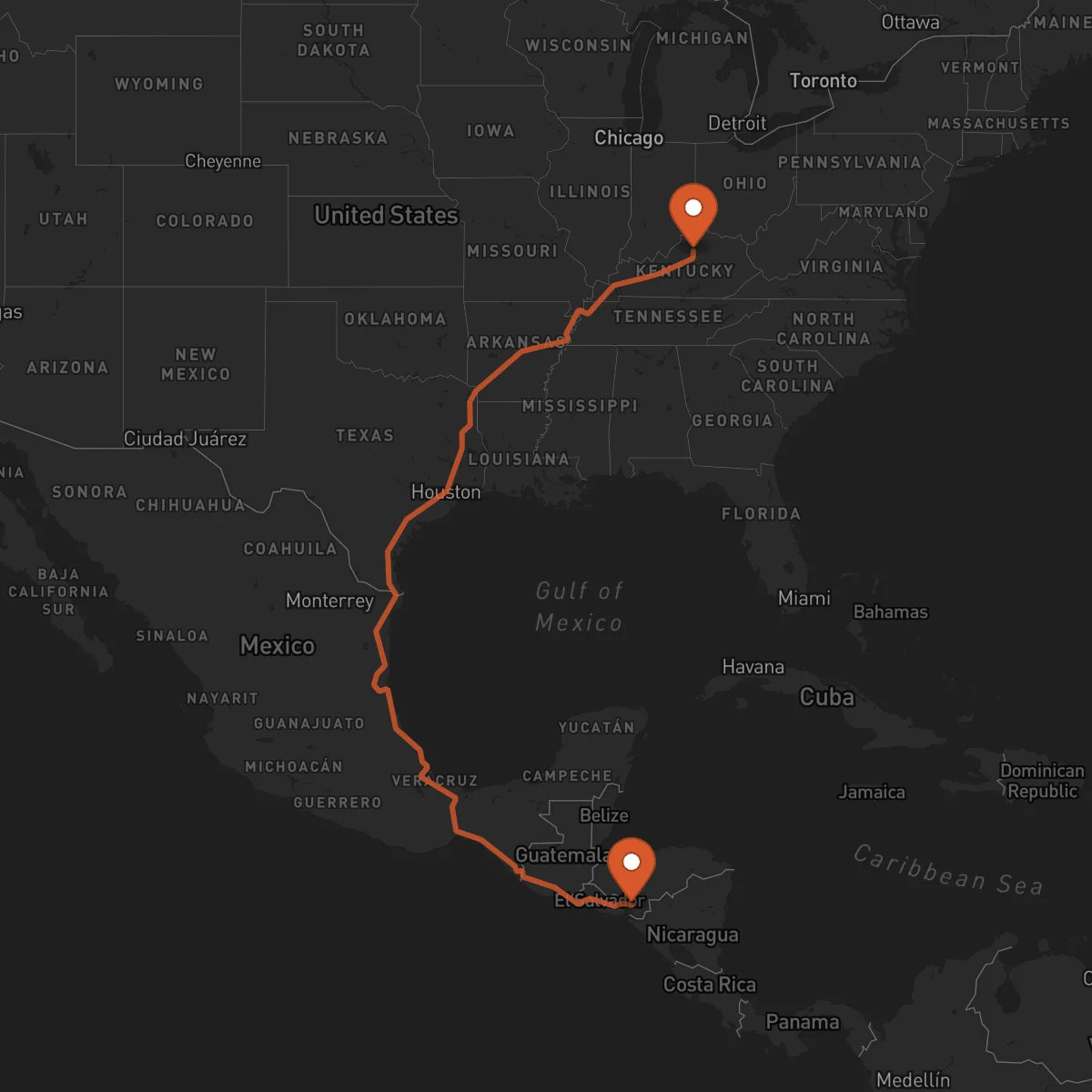Ruta Nacaome - Frankfort