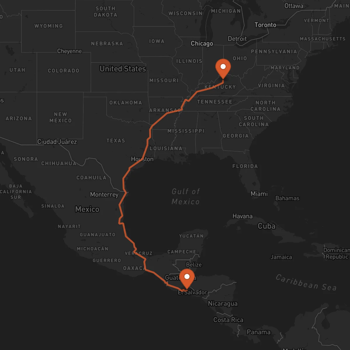 Ruta Santa Ana - Frankfort