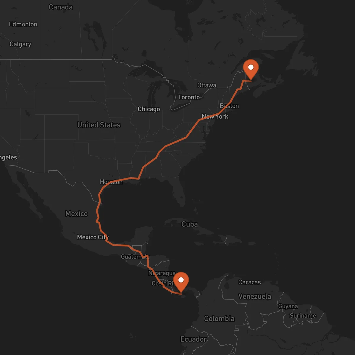 Ruta Santiago de Veraguas - Fredericton