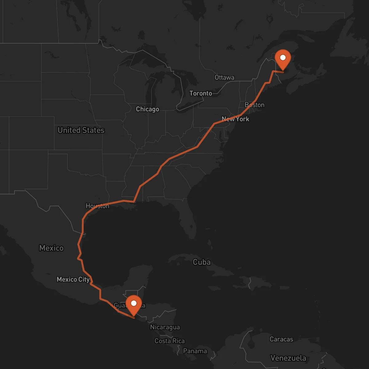 Ruta Sonsonate - Fredericton
