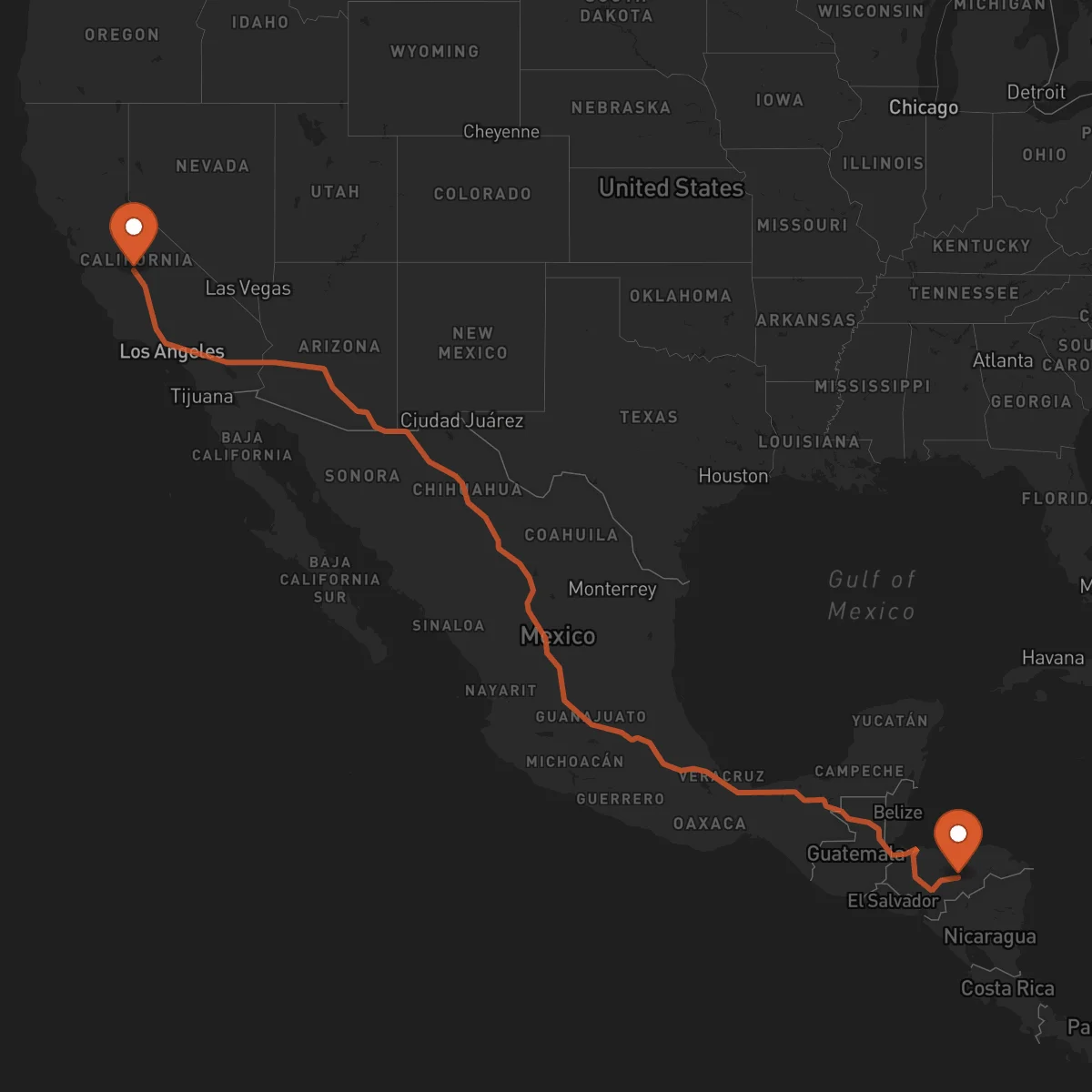 Ruta Fresno - Juticalpa