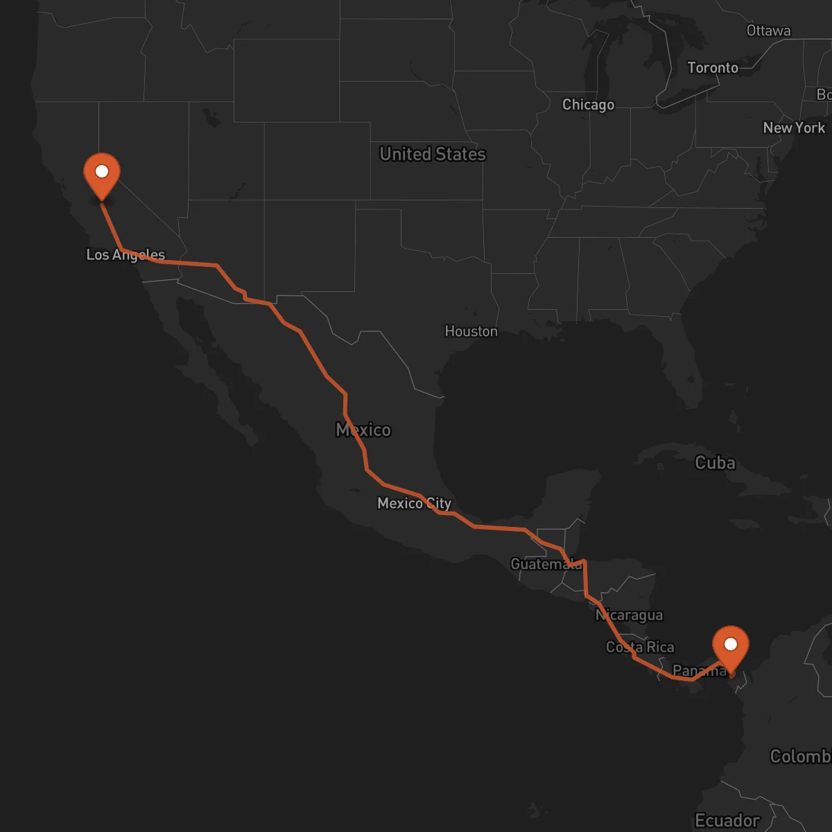 Ruta La Palma - Fresno