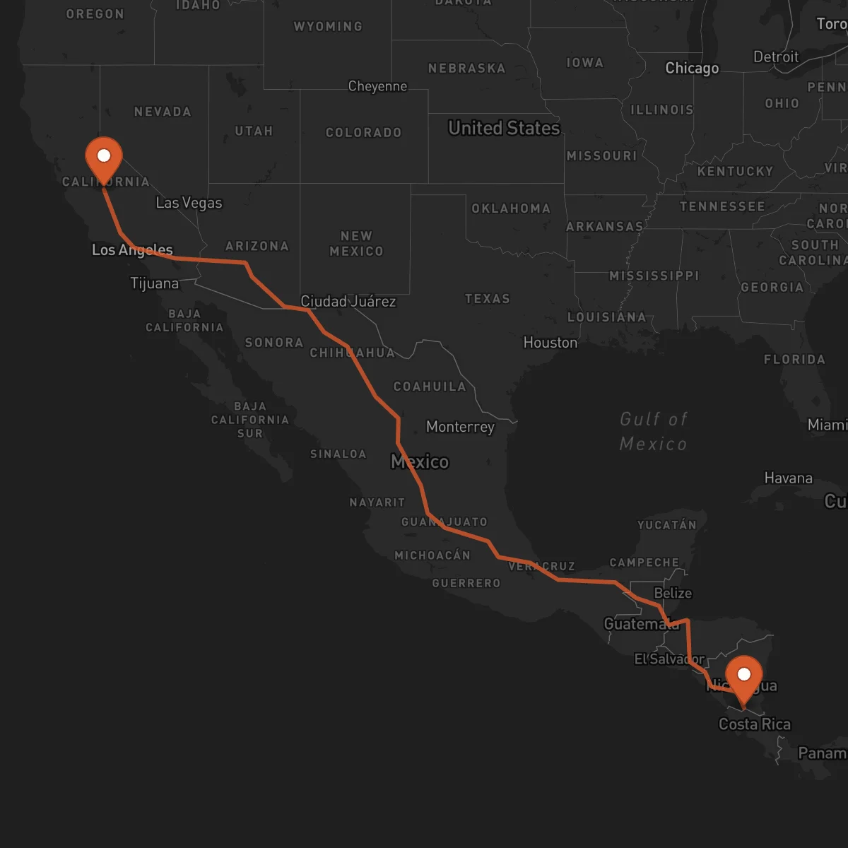 Ruta Fresno - San Carlos