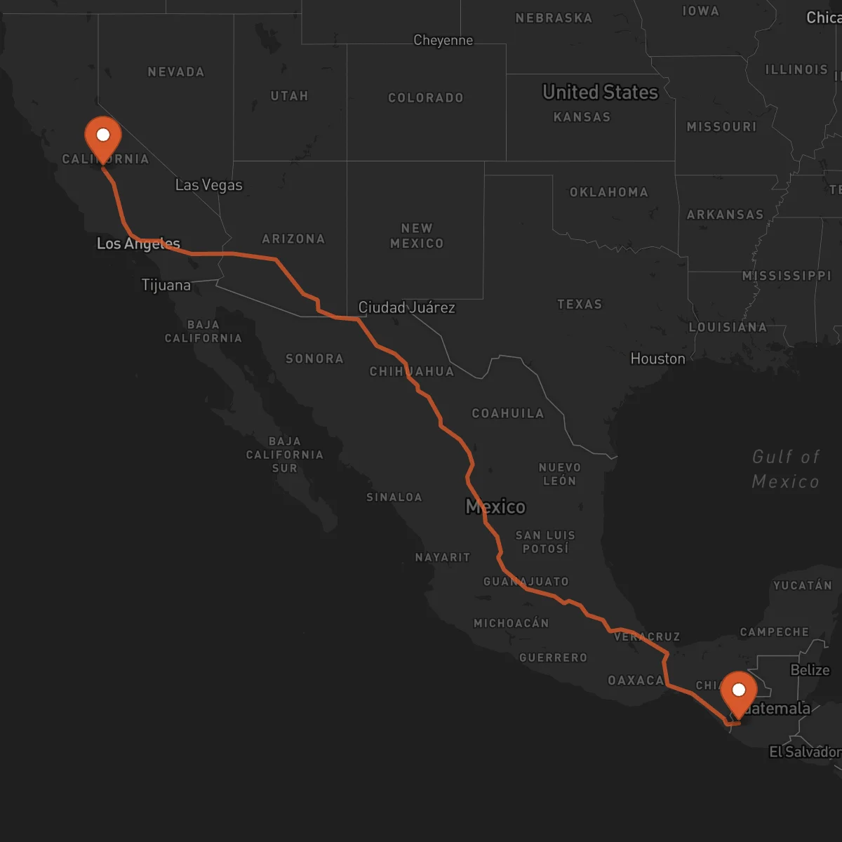 Ruta Fresno - San Marcos