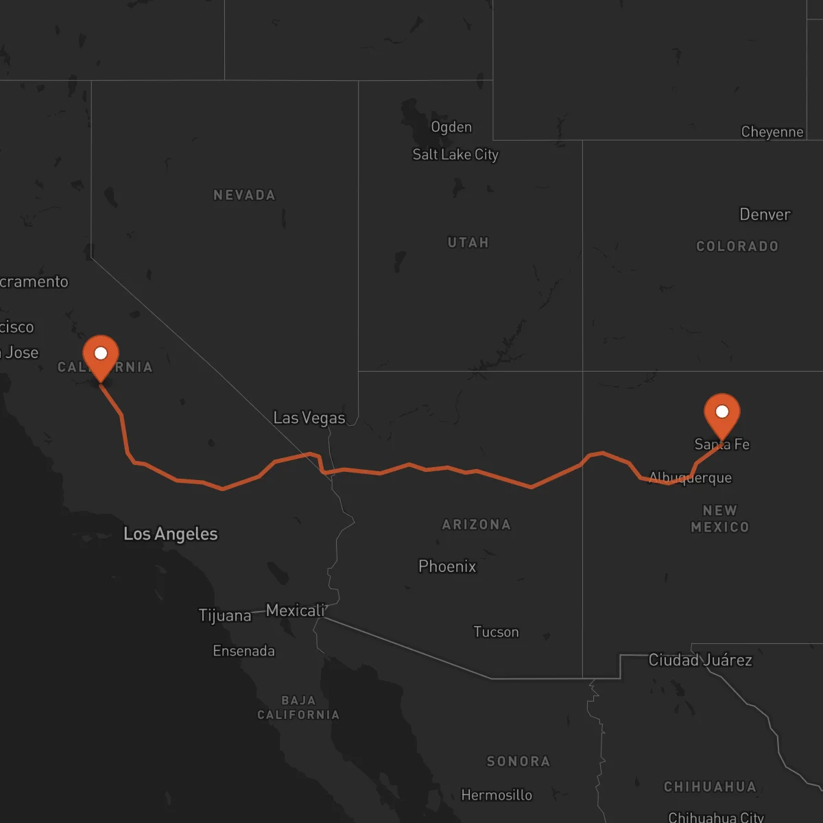 Ruta Fresno - Santa Fe